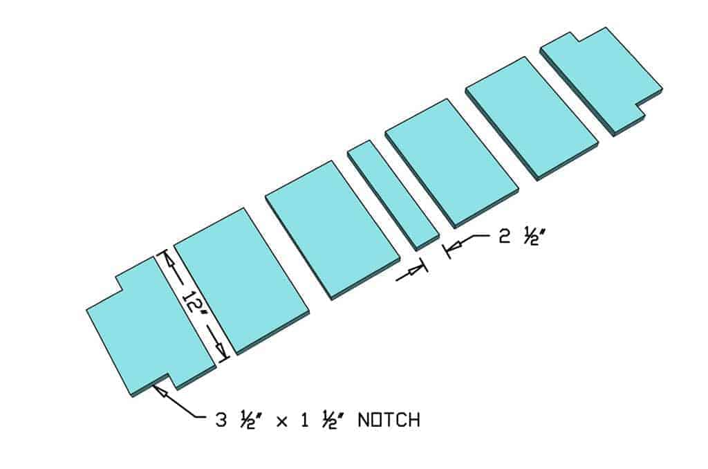 shelf boards for the entryway table
