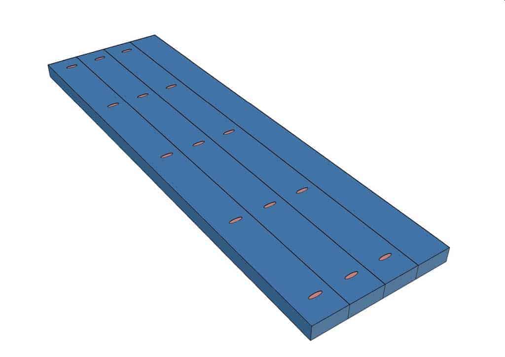 tabletop for DIY farmhouse entryway table