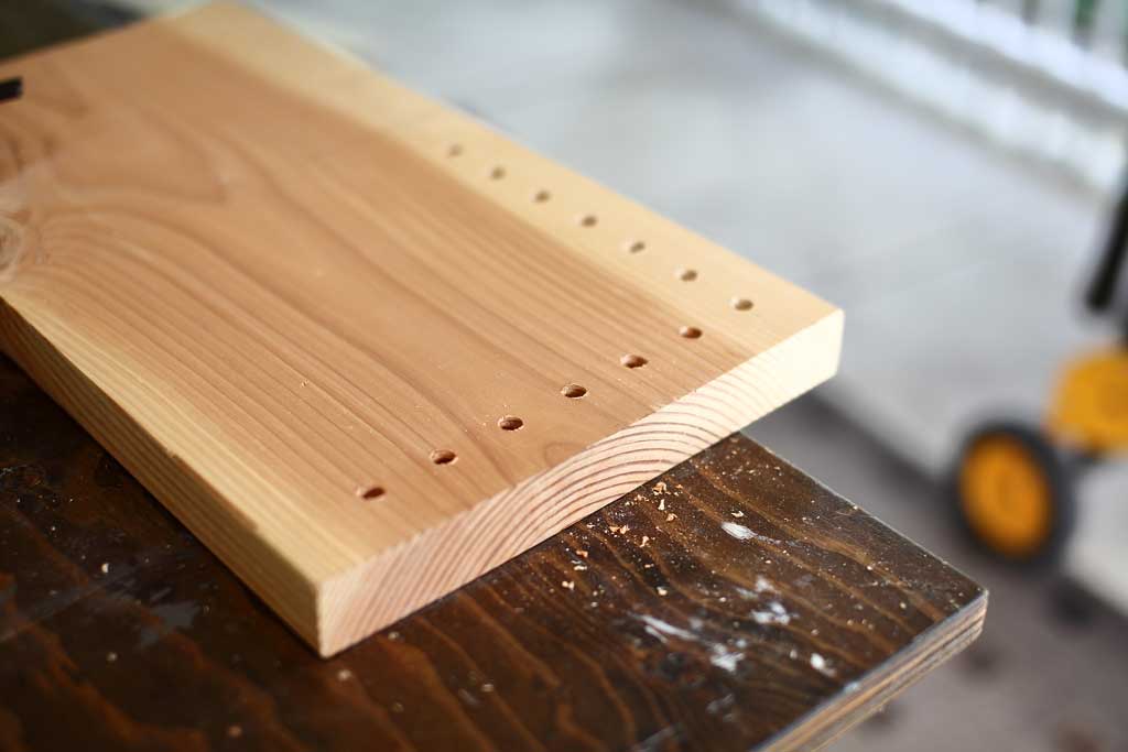 drilling holes for DIY memory chess game