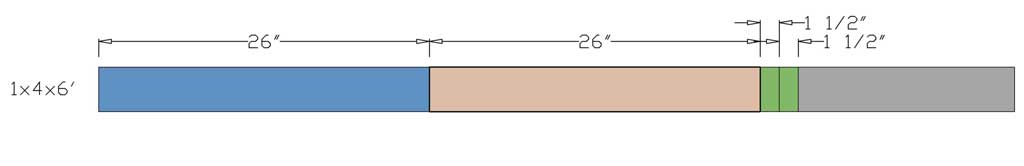 DIY Towel Bar cut list