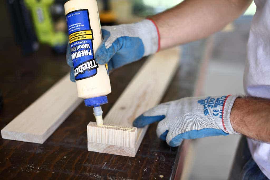 gluing towel bar together