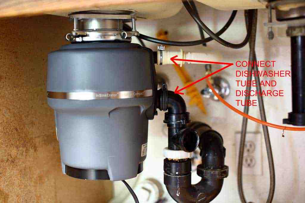 attaching plumbing to garbage disposal