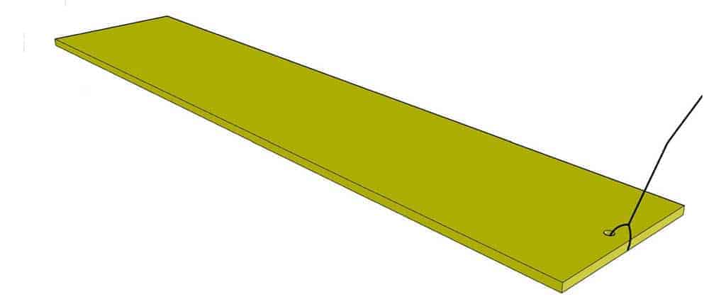 raised floor of the skunk trap