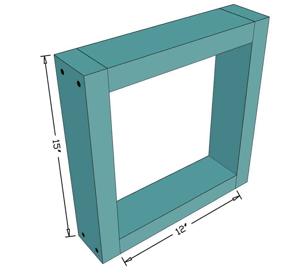 back frame for DIY skunk trap
