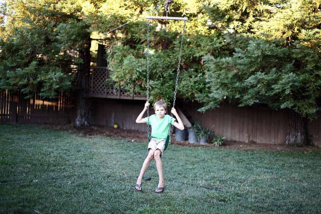 DIY backyard zipline