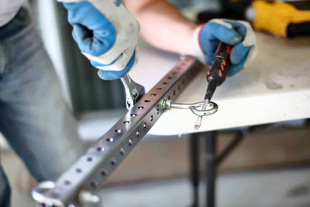 overhead seat support for zip line