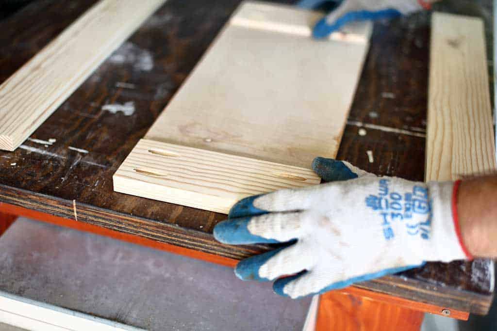 assembling cabinet door together