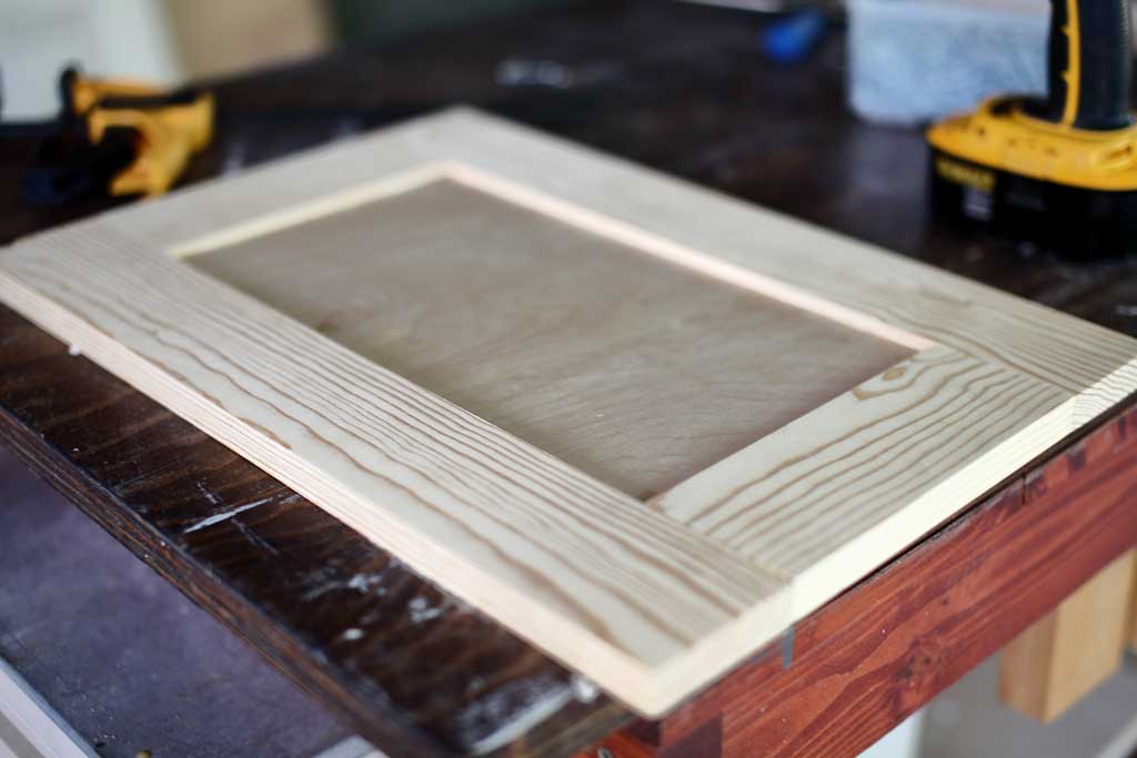 diy backroom cabinet door