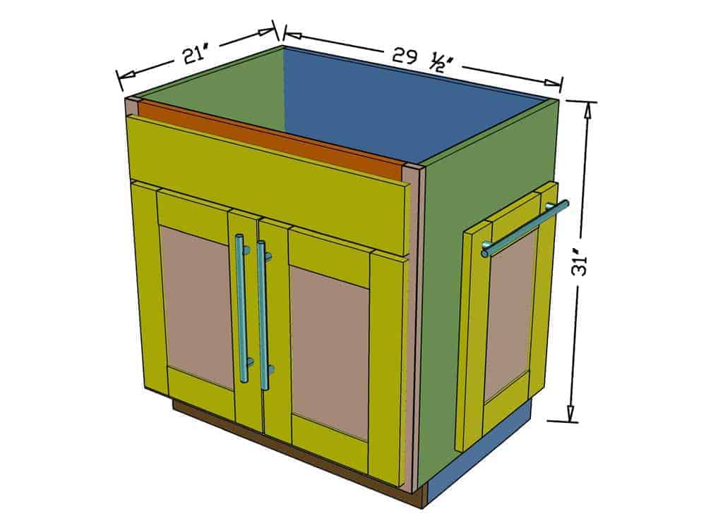 diy backroom cabinet dimensions