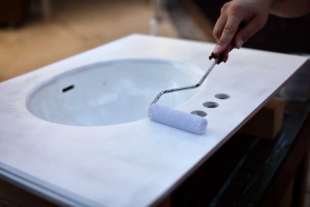 applying bonding primer over vanity top