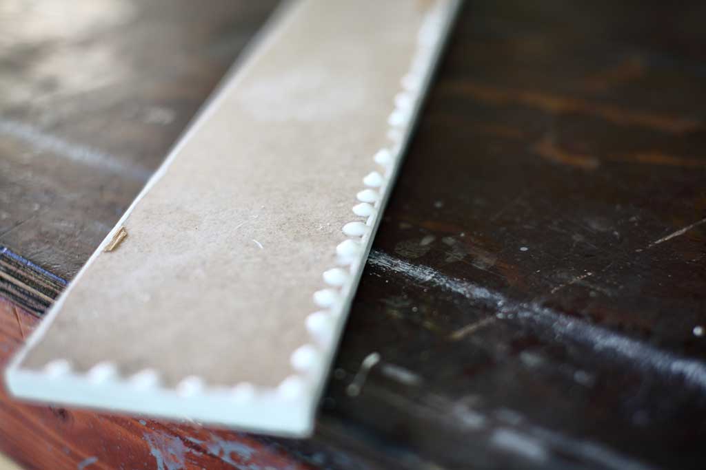 back side of backsplash