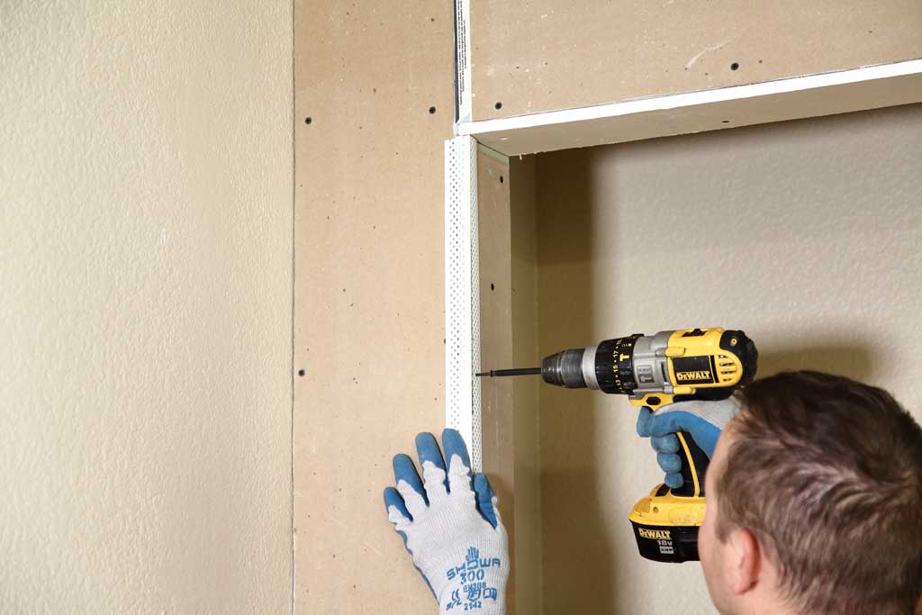 attaching band for closet corners