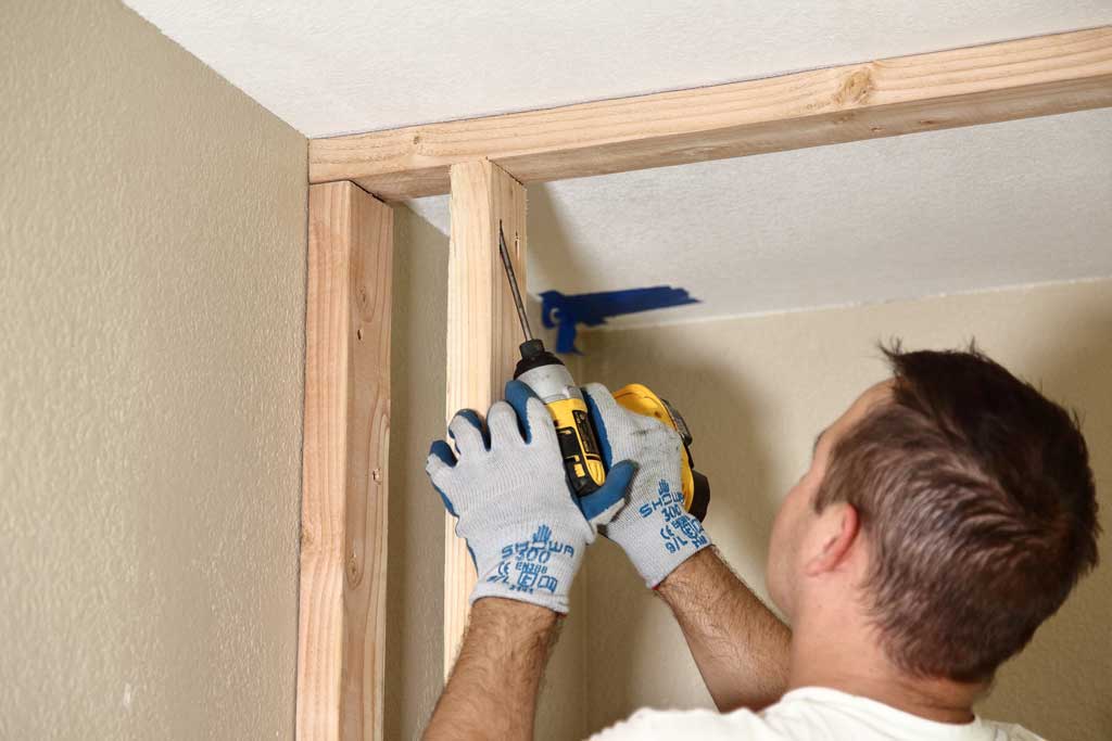 attaching studs to a top plate