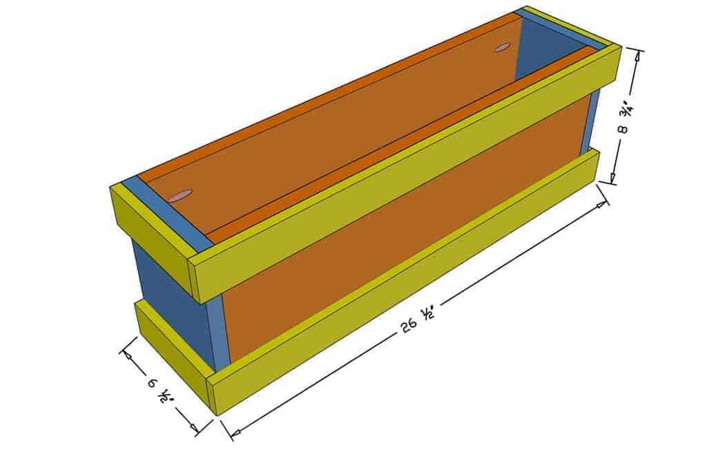 diy flower planter box dimensions