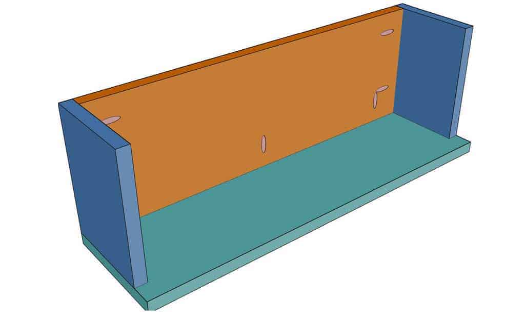 attaching side pieces to the planter box