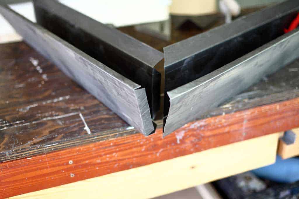 joining the gutter corner together