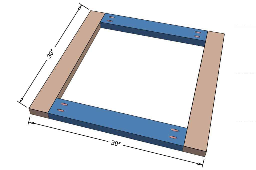 base for the DIY pyramid gutter planter