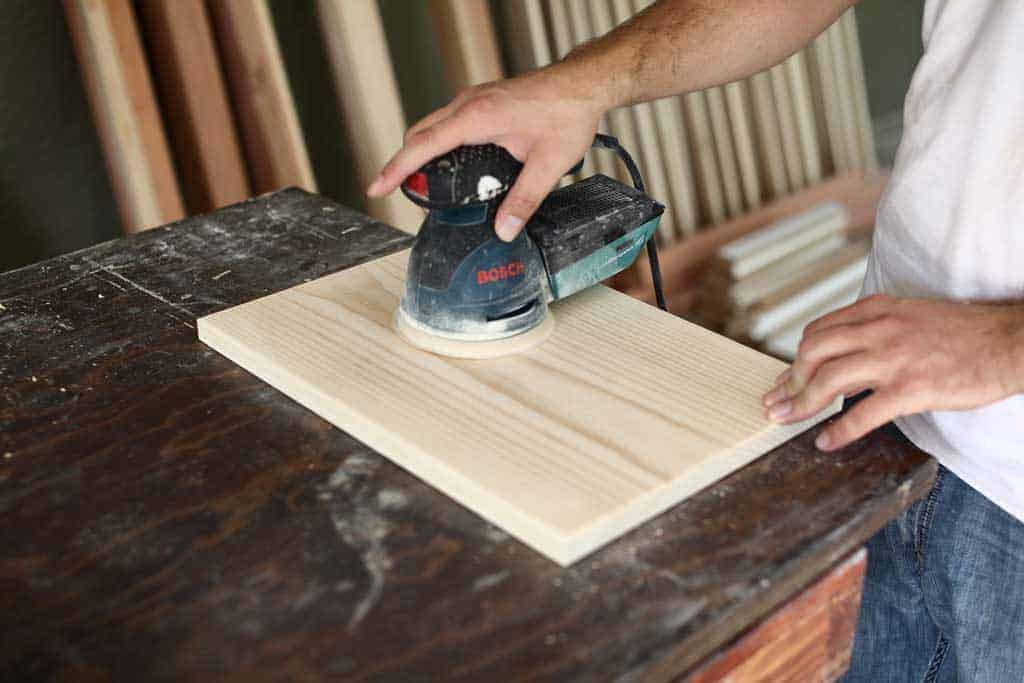 using random orbital sander