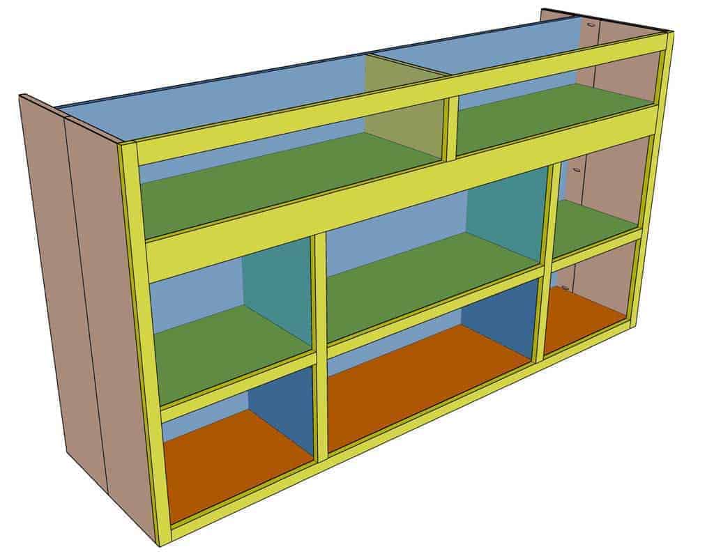 attach front frame of the media center
