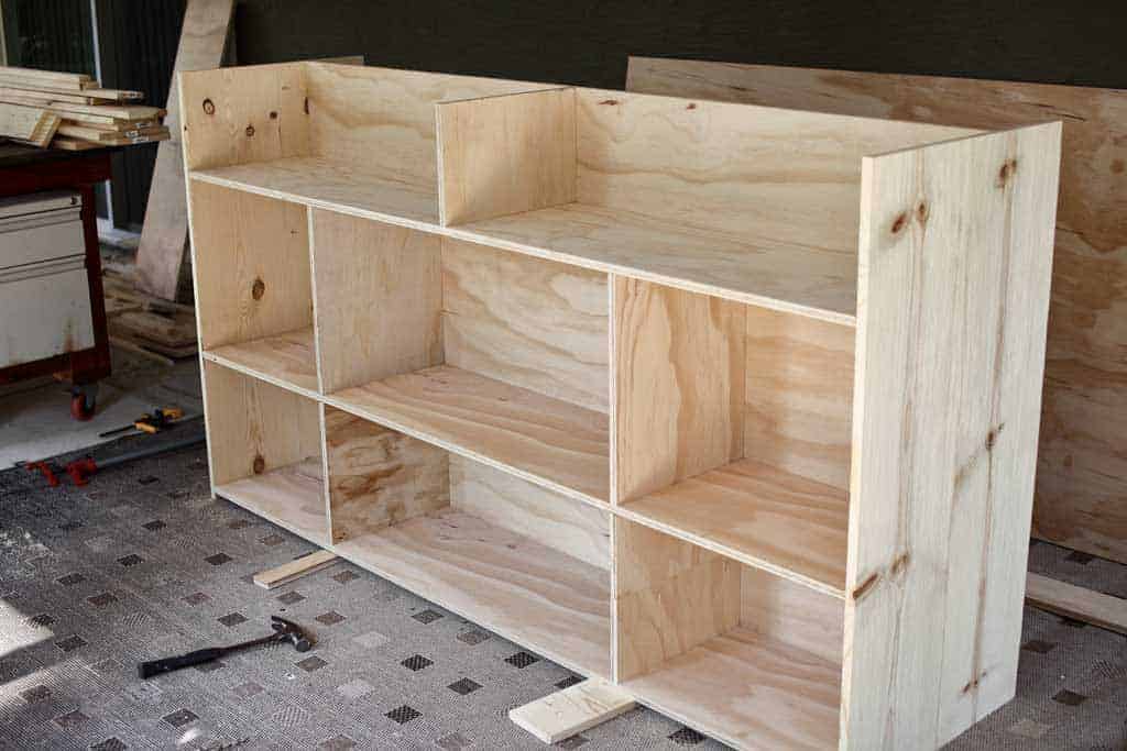 attaching top shelf for media center