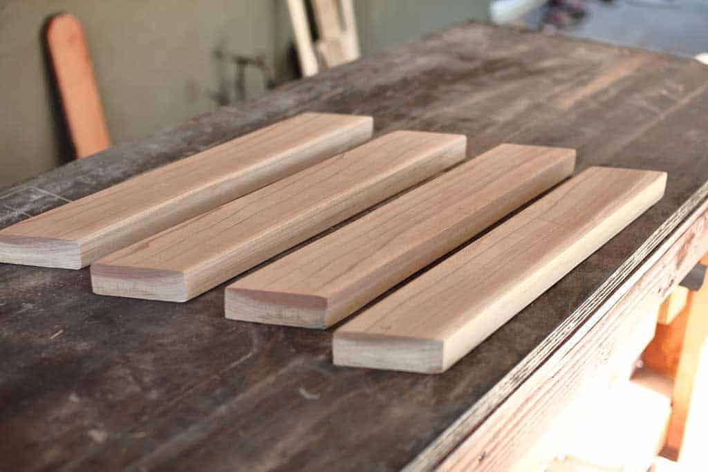 redwood legs for the DIY Sandbox Table