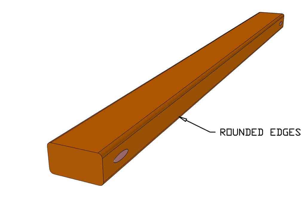 rounding edges for handrails