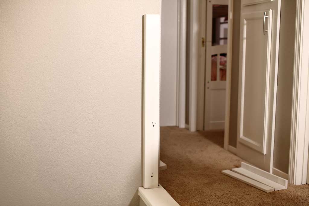 attaching post to the wall