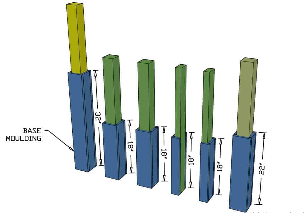 cutting base moulding for diy staircase railing