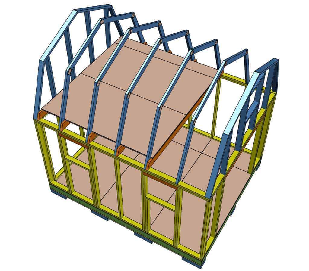 building a second story for Two Story 10x12 DIY Shed