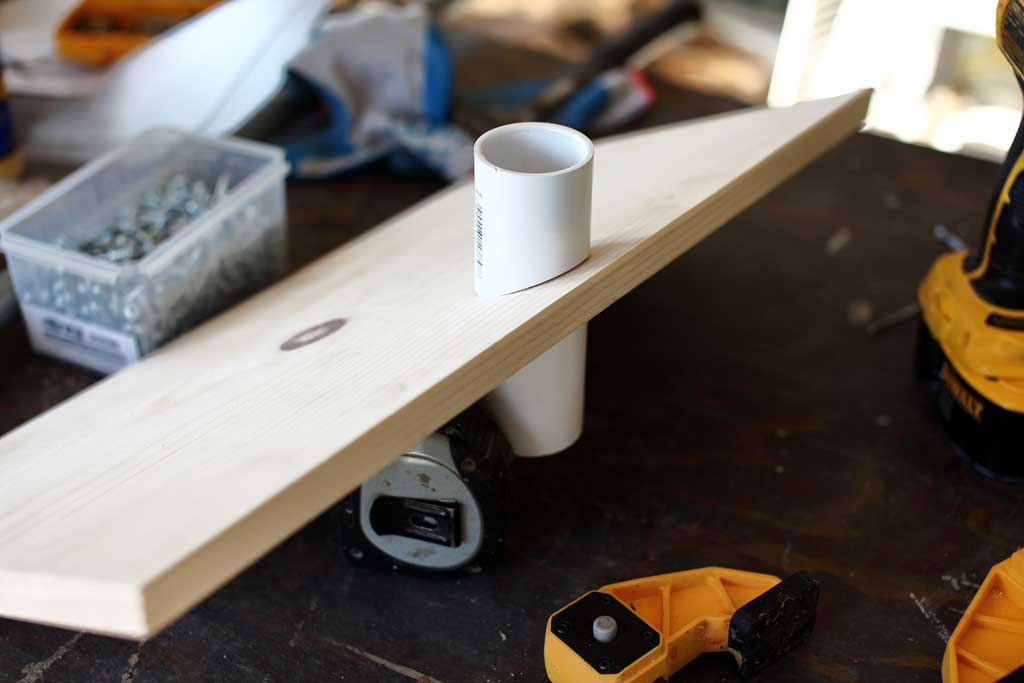 chimney make from PVC pipes