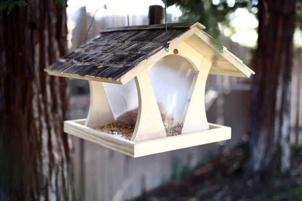 DIY bird feeder house
