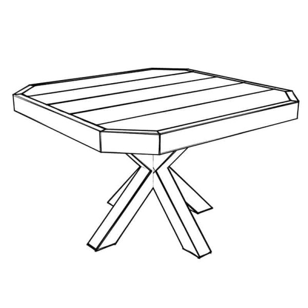 Dining Table with Intertwined Legs PDF