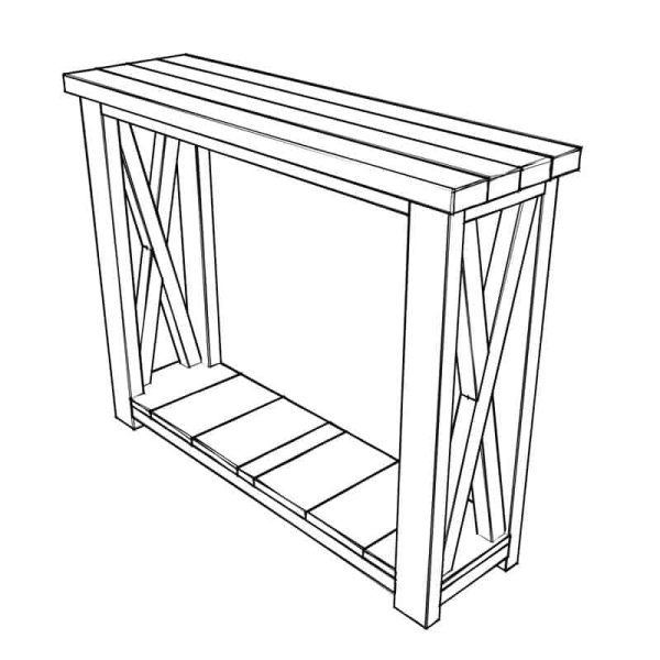 Farmhouse Entryway Console Table PDF