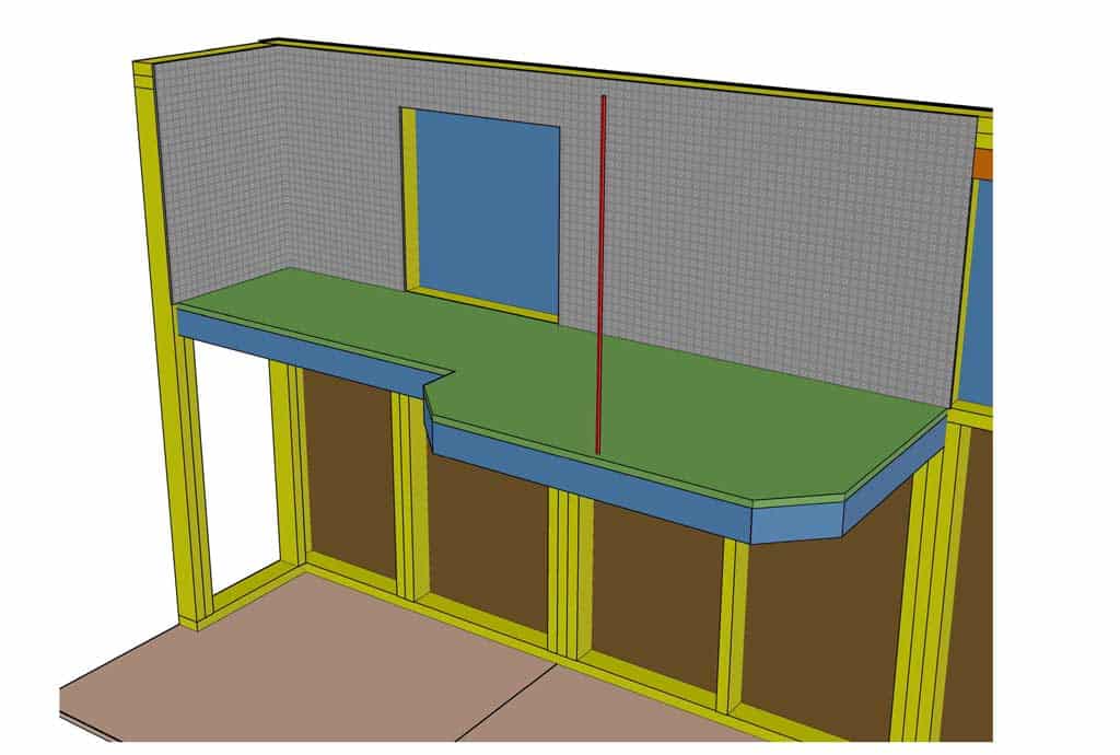 attaching pegboard to the wall in the shed
