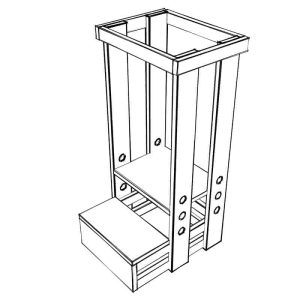 Toddler Step Stool with Guard Rail PDF