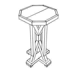 DIY Farmhouse End Table PDF