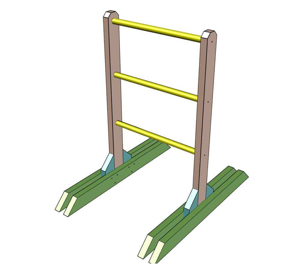 DIY Wooden Ladder Toss Game