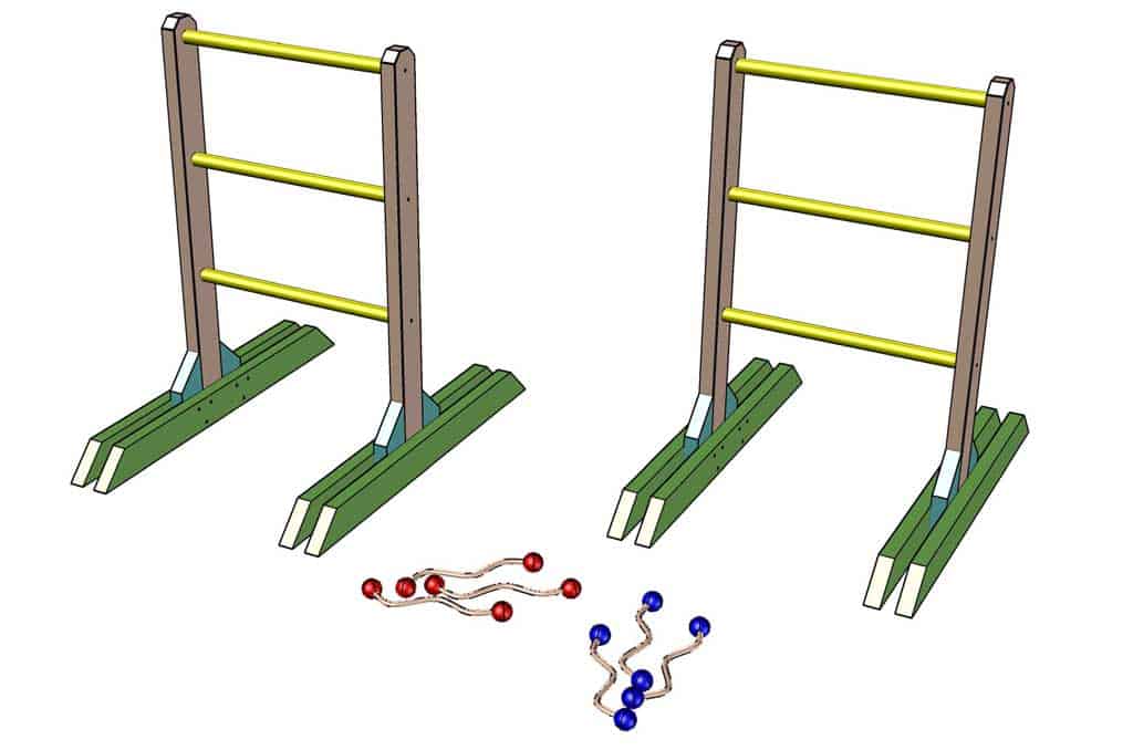 DIY Wooden Ladder Toss Game