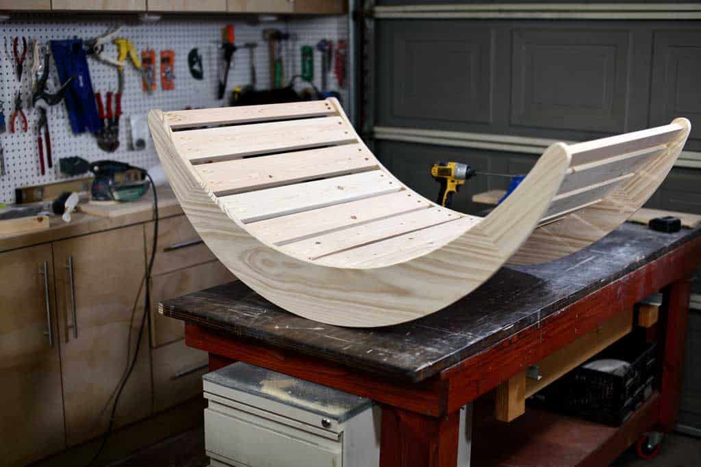 DIY floor rocking chair