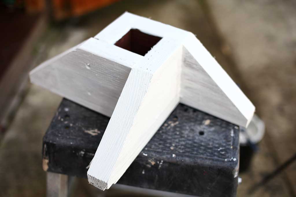 painting base for the DIY Fairy Tree with Christmas lights