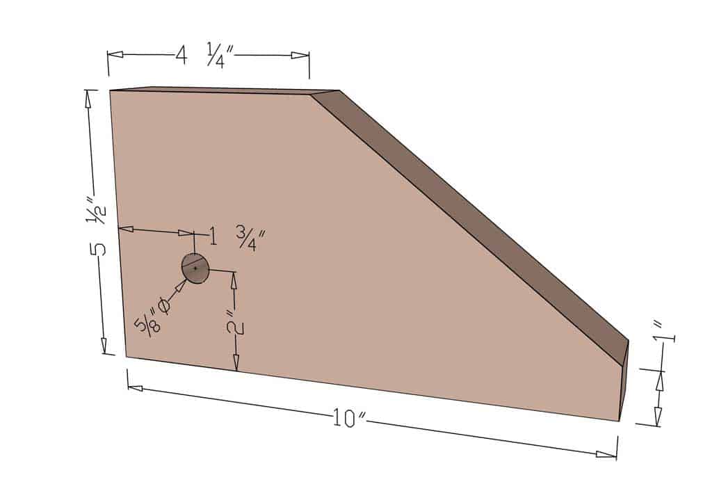measurements of the base for the fairy tree