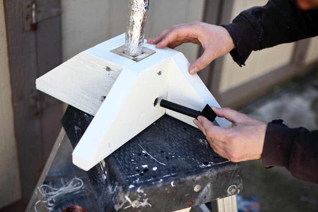 attaching spike for solar panel of fairy tree