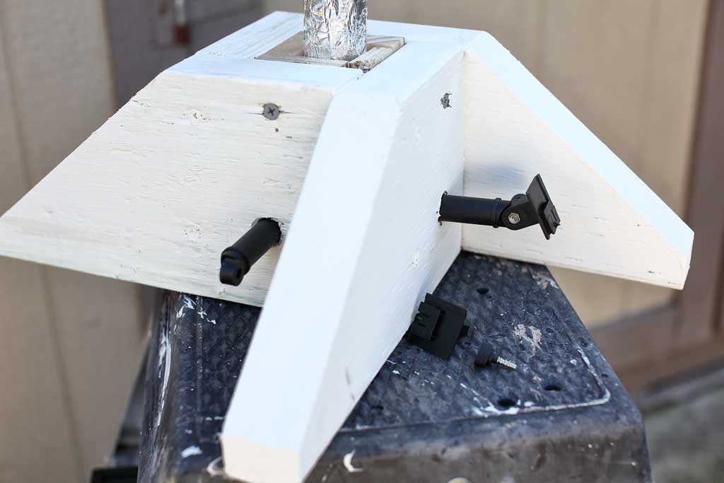 attaching spike for solar panel