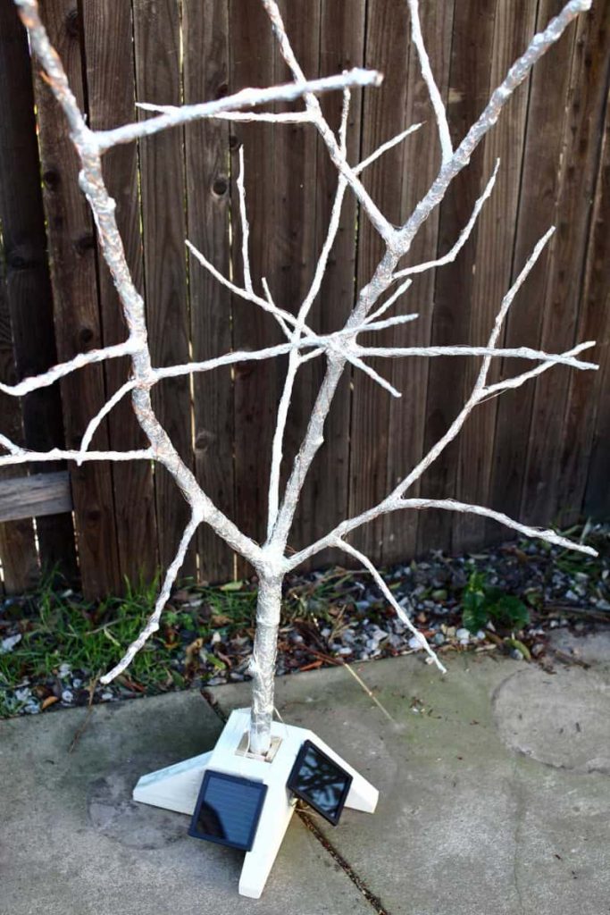 diy fairy light tree with lights