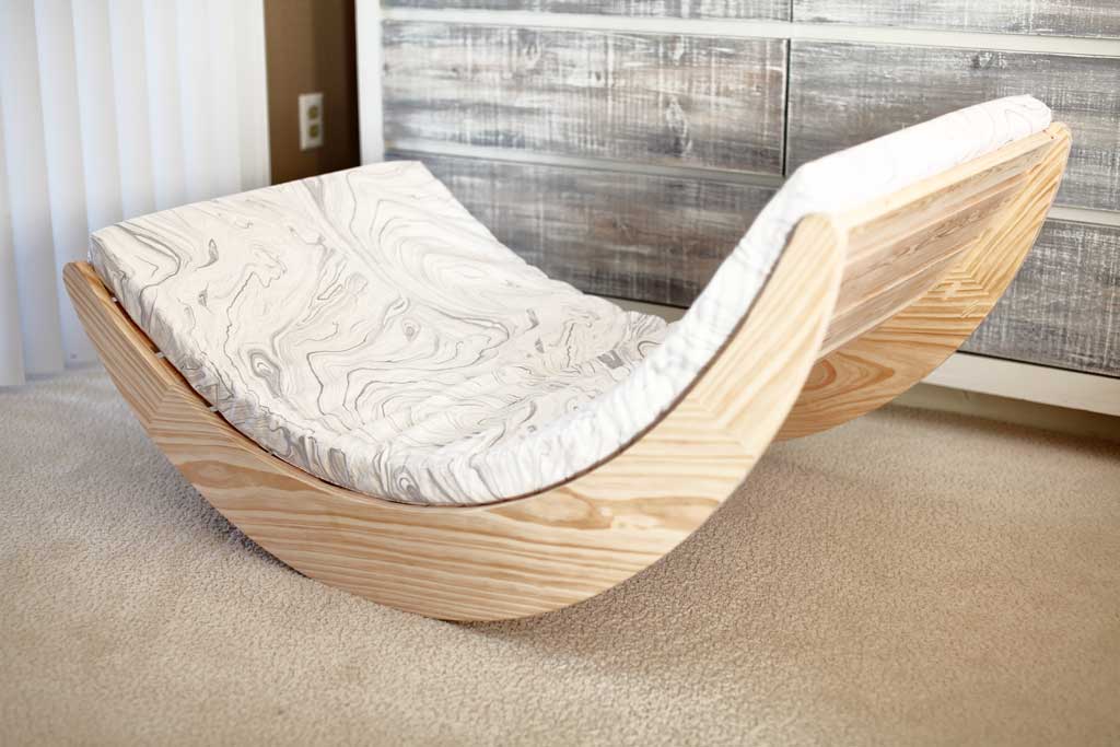 DIY floor rocking chair