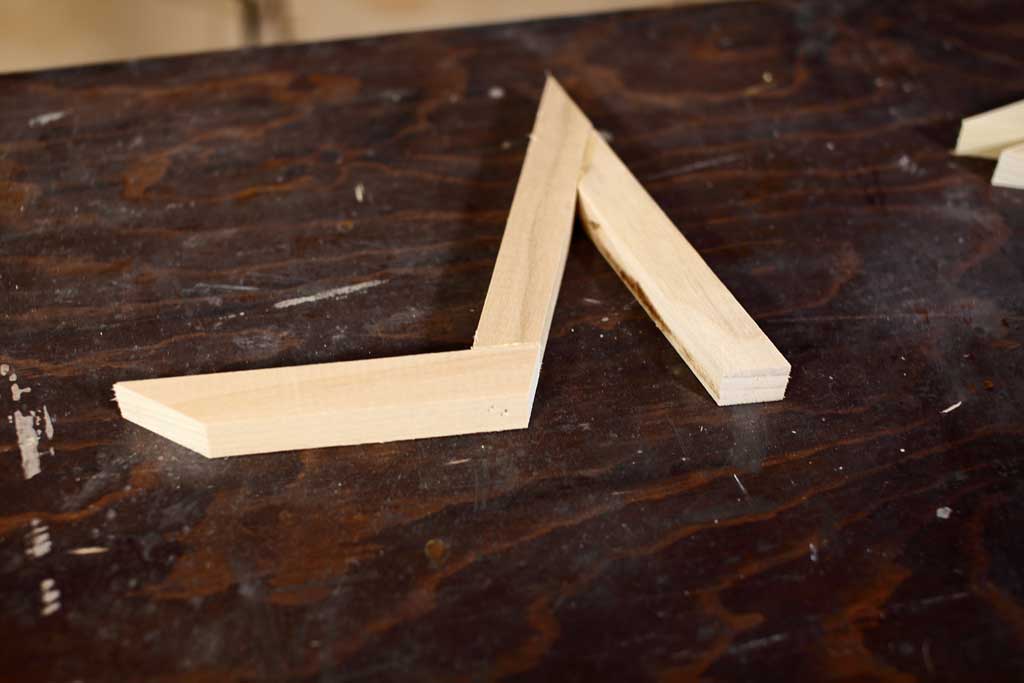 attaching trim boards for star planter