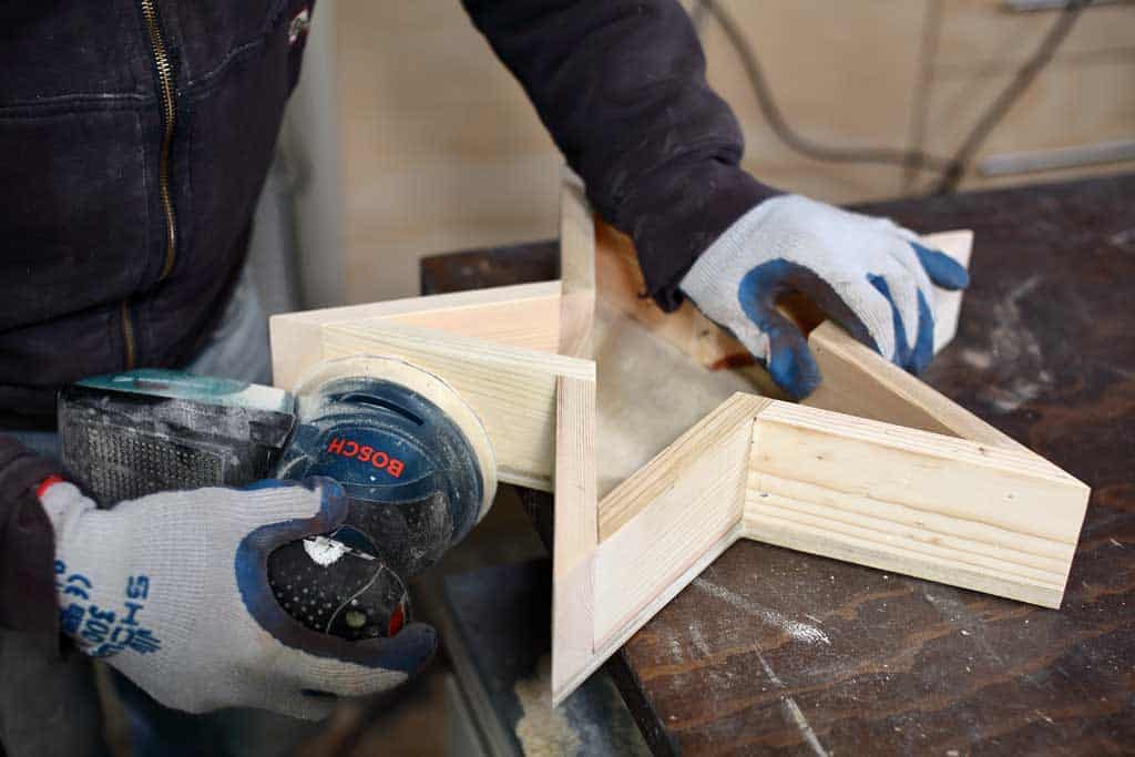 sanding star planter