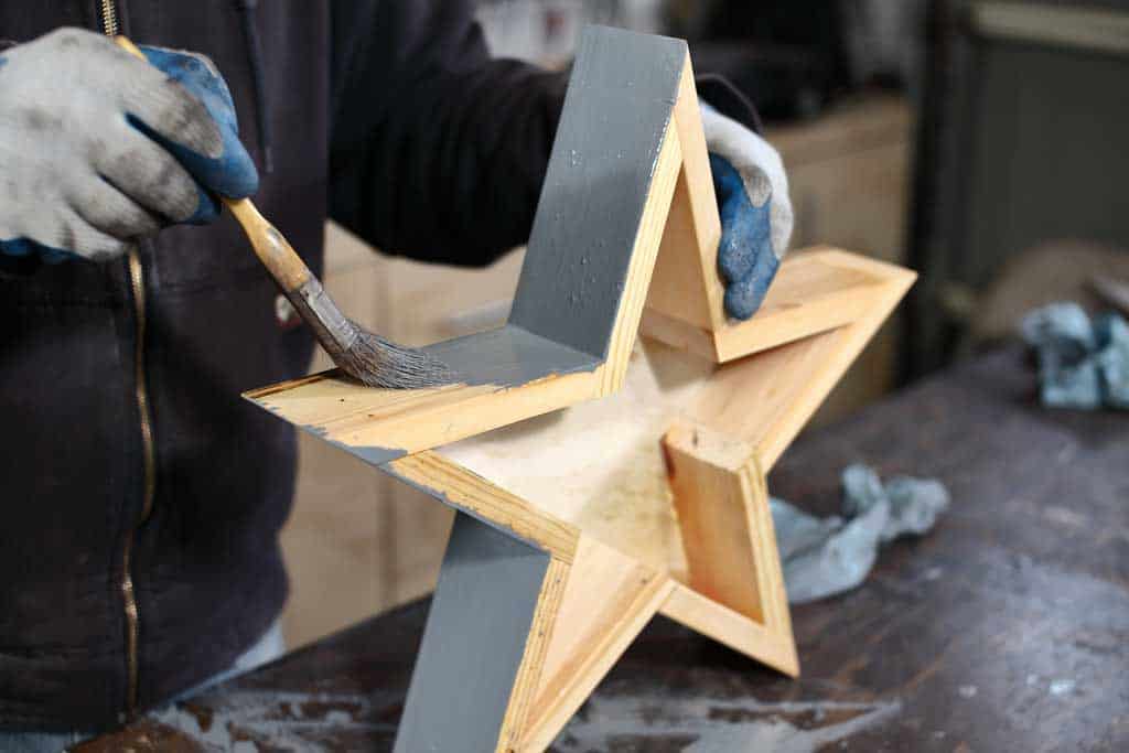 staining diy vertical start planter for succulents