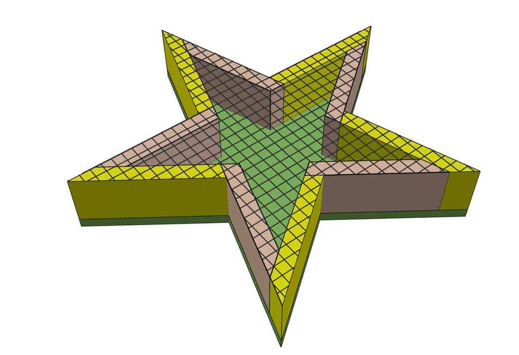 attaching mesh screen to star planter