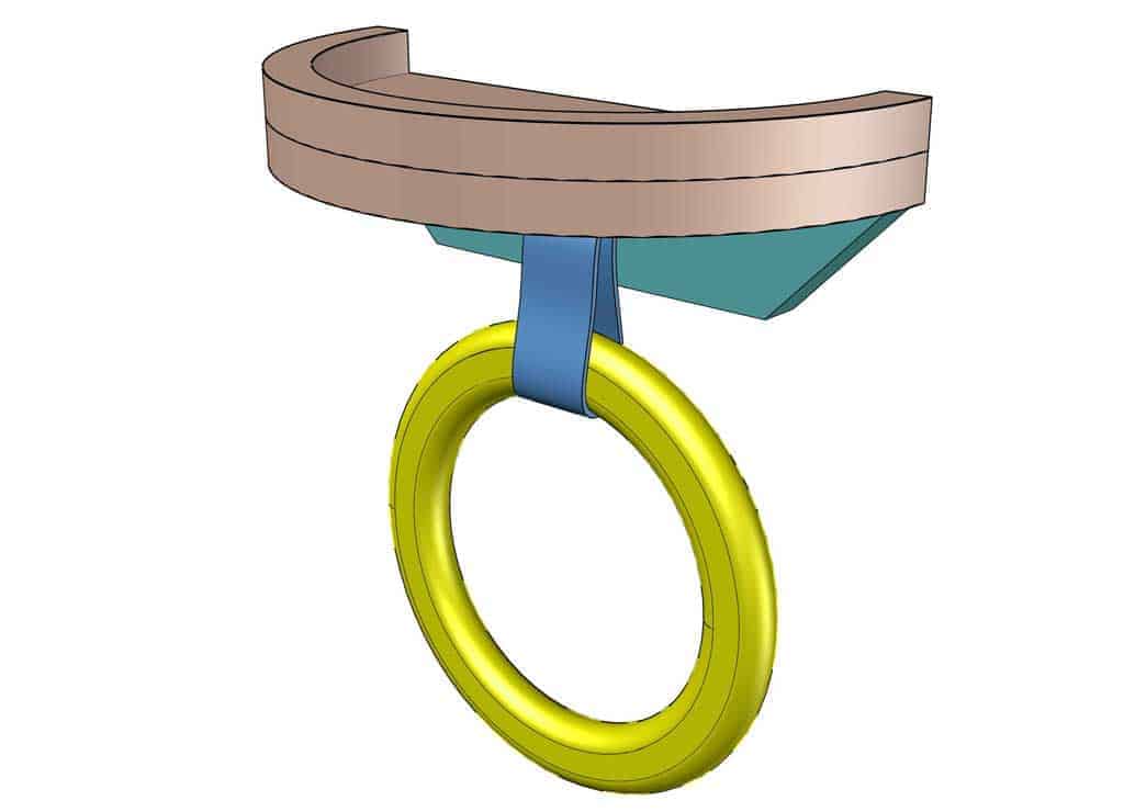 DIY towel holder ring